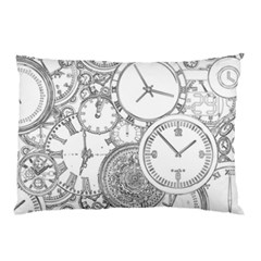 Time Goes On Pillow Case by JezebelDesignsStudio