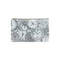 Time Goes On Cosmetic Bag (small) by JezebelDesignsStudio