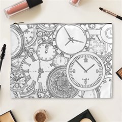 Time Goes On Cosmetic Bag (xl) by JezebelDesignsStudio