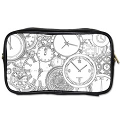 Time Goes On Toiletries Bag (two Sides) by JezebelDesignsStudio