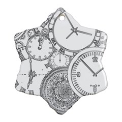 Time Goes On Ornament (snowflake) by JezebelDesignsStudio