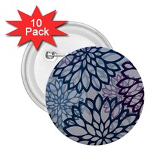 Modern Floral Pop 2 25  Buttons (10 Pack)  by JezebelDesignsStudio