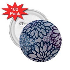 Modern Floral Pop 2 25  Buttons (100 Pack)  by JezebelDesignsStudio