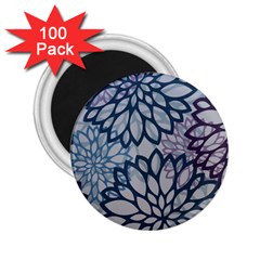 Modern Floral Pop 2 25  Magnets (100 Pack)  by JezebelDesignsStudio