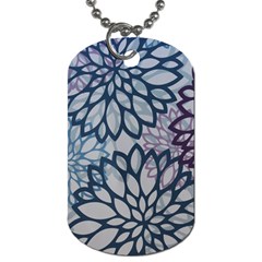 Modern Floral Pop Dog Tag (one Side) by JezebelDesignsStudio