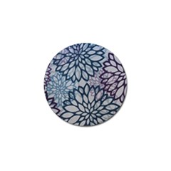 Modern Floral Pop Golf Ball Marker by JezebelDesignsStudio