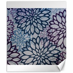 Modern Floral Pop Canvas 8  X 10  by JezebelDesignsStudio