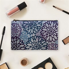 Modern Floral Pop Cosmetic Bag (medium) by JezebelDesignsStudio