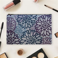 Modern Floral Pop Cosmetic Bag (large) by JezebelDesignsStudio