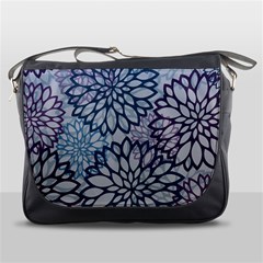 Modern Floral Pop Messenger Bag by JezebelDesignsStudio