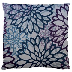 Modern Floral Pop Large Cushion Case (one Side) by JezebelDesignsStudio