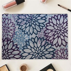 Modern Floral Pop Cosmetic Bag (xxl) by JezebelDesignsStudio