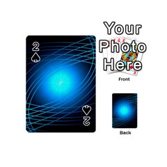 Blue Elliptical Playing Cards 54 (mini) by JezebelDesignsStudio