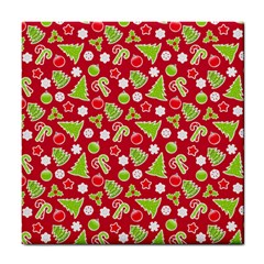 Christmas Paper Scrapbooking Pattern Tile Coasters by Mariart