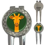 Giraffe Animals Zoo 3-in-1 Golf Divots Front