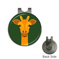 Giraffe Animals Zoo Hat Clips With Golf Markers by Mariart