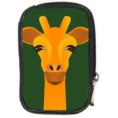 Giraffe Animals Zoo Compact Camera Leather Case by Mariart