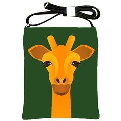 Giraffe Animals Zoo Shoulder Sling Bag by Mariart