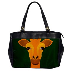 Giraffe Animals Zoo Oversize Office Handbag by Mariart