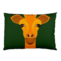 Giraffe Animals Zoo Pillow Case (two Sides) by Mariart