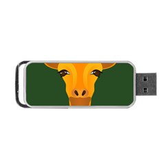 Giraffe Animals Zoo Portable Usb Flash (two Sides) by Mariart