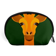 Giraffe Animals Zoo Accessory Pouch (large) by Mariart