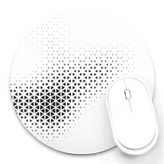 Geometric Abstraction Pattern Round Mousepads