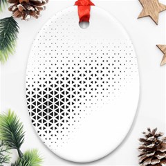 Geometric Abstraction Pattern Ornament (Oval)