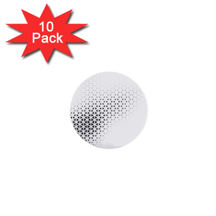 Geometric Abstraction Pattern 1  Mini Buttons (10 pack) 