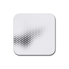 Geometric Abstraction Pattern Rubber Coaster (Square) 