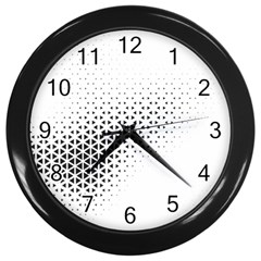 Geometric Abstraction Pattern Wall Clock (Black)