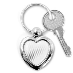 Geometric Abstraction Pattern Key Chains (Heart) 