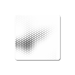 Geometric Abstraction Pattern Square Magnet