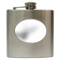 Geometric Abstraction Pattern Hip Flask (6 oz)