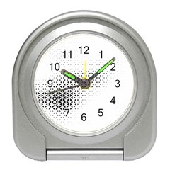 Geometric Abstraction Pattern Travel Alarm Clock