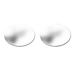 Geometric Abstraction Pattern Cufflinks (Oval)