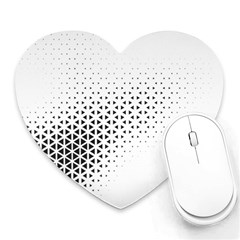 Geometric Abstraction Pattern Heart Mousepads