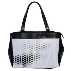 Geometric Abstraction Pattern Oversize Office Handbag