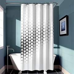 Geometric Abstraction Pattern Shower Curtain 36  x 72  (Stall) 