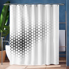 Geometric Abstraction Pattern Shower Curtain 60  x 72  (Medium) 