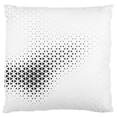 Geometric Abstraction Pattern Standard Flano Cushion Case (One Side)