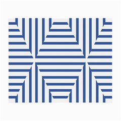 Geometric Shapes Stripes Blue Small Glasses Cloth by Mariart