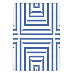 Geometric Shapes Stripes Blue Removable Flap Cover (l) by Mariart