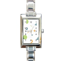 Geometry Triangle Line Rectangle Italian Charm Watch by Mariart