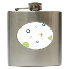 Geometry Triangle Line Hip Flask (6 Oz) by Mariart