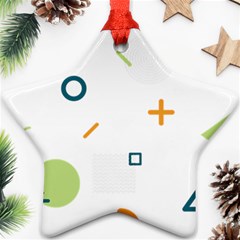 Geometry Triangle Line Star Ornament (two Sides) by Mariart