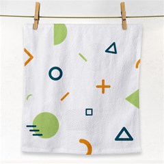 Geometry Triangle Line Face Towel by Mariart