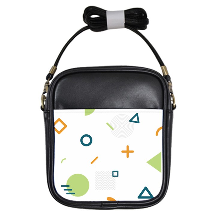 Geometry Triangle Line Girls Sling Bag