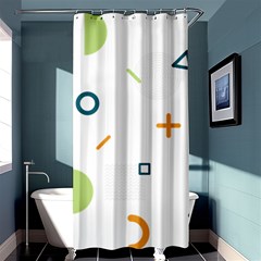 Geometry Triangle Line Shower Curtain 36  X 72  (stall)  by Mariart