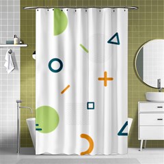 Geometry Triangle Line Shower Curtain 48  X 72  (small)  by Mariart